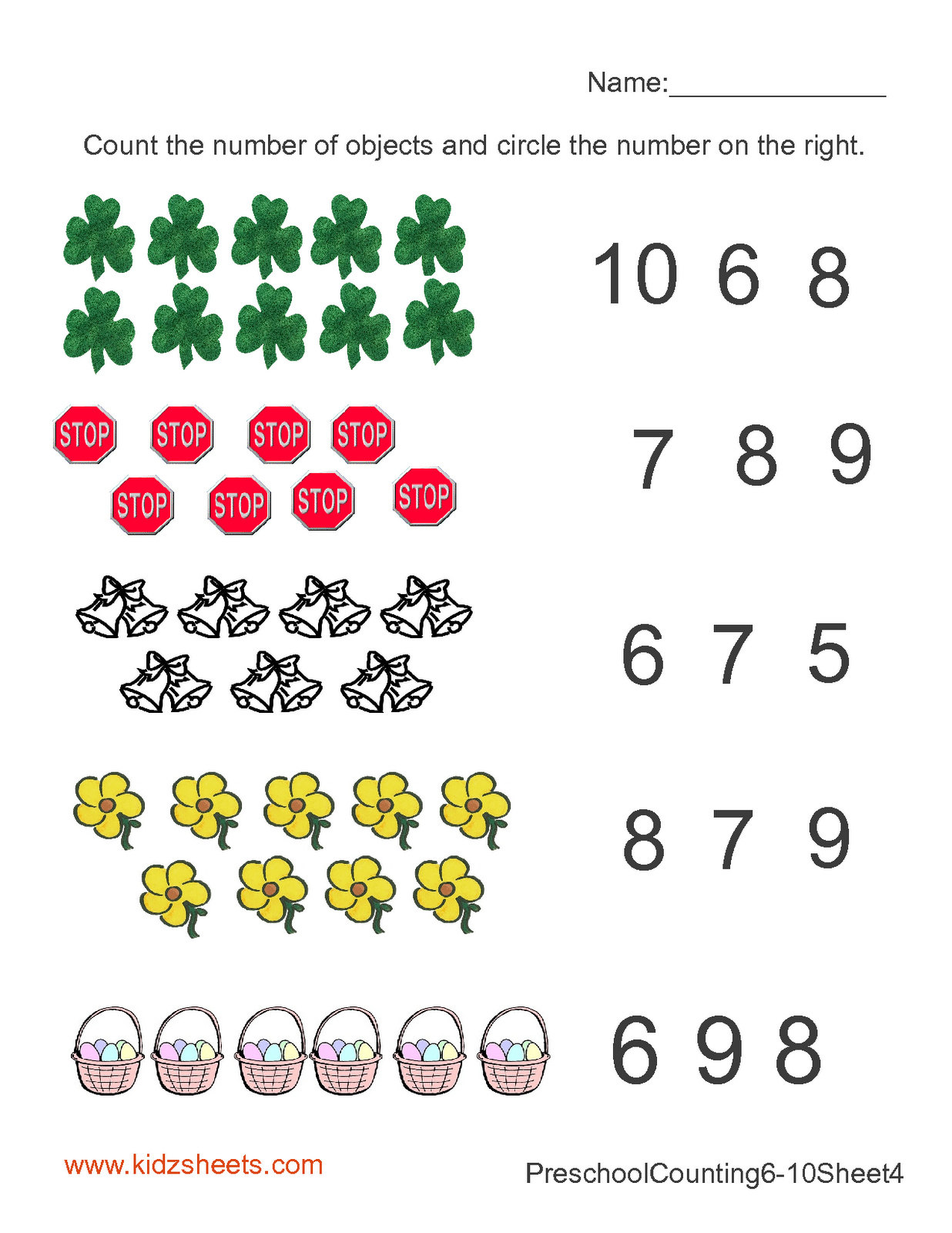 35 Math For Preschool Worksheets