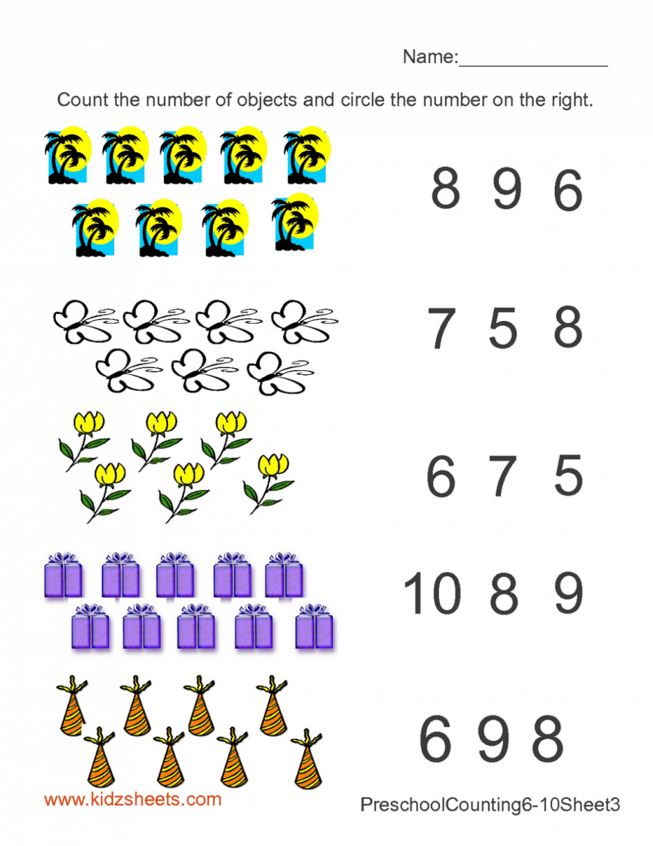 35 Math For Preschool Worksheets